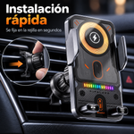 AutoGrip Pro™ | Soporte Automático con Carga 15W